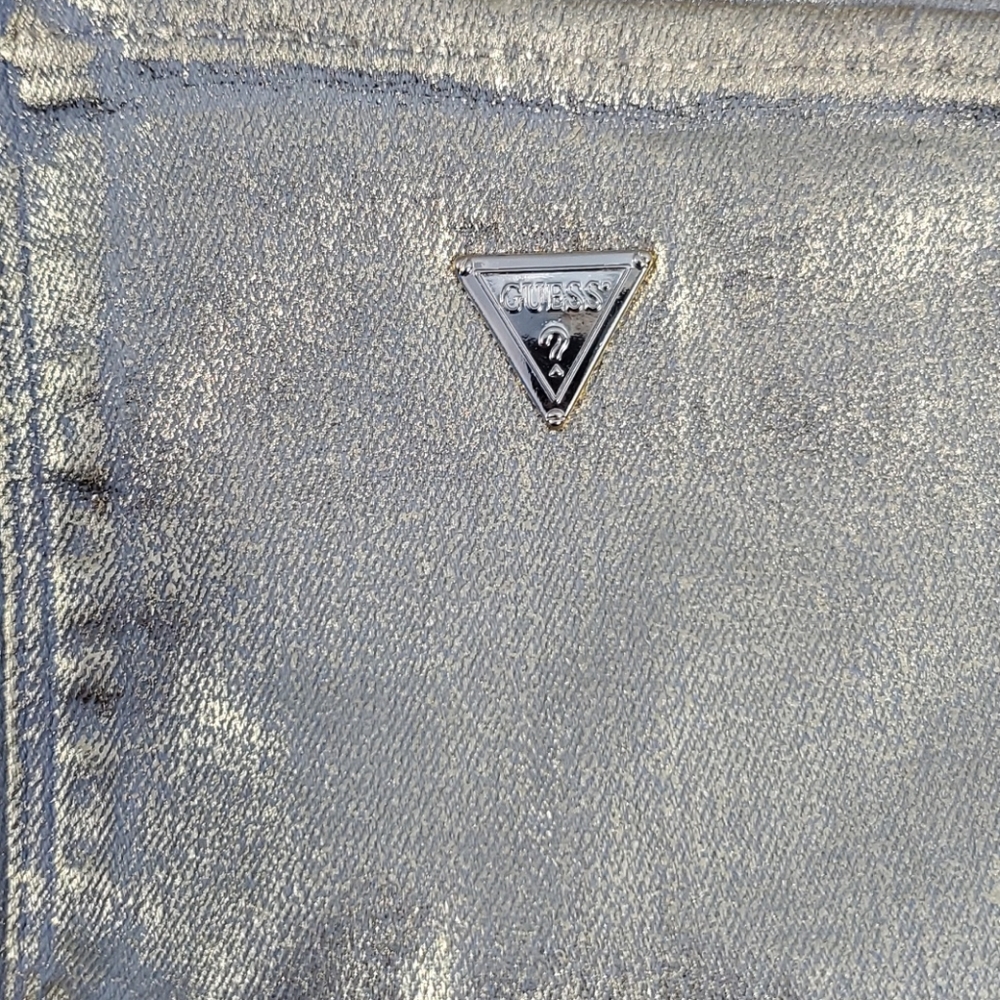 NWT Guess Los Angeles Metallic Sexy Curve Jeans - Picture 7 of 15